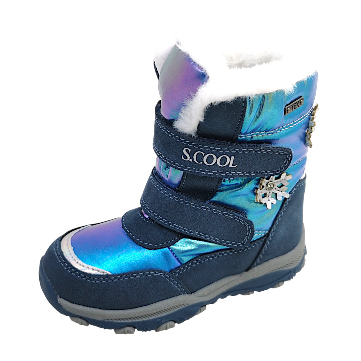 S.Cool Kinderschuhe Mädchen Winterstiefel Blau Freizeit (Blau 008, Größe 27 EU)