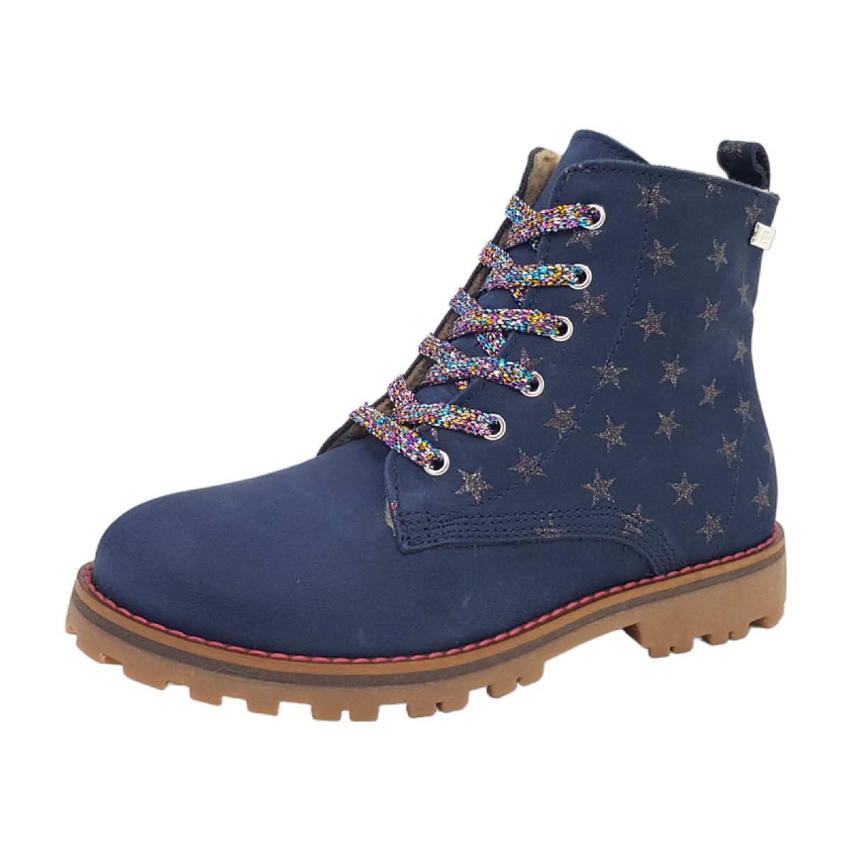 Micio Kinderschuhe Mädchen Schnürstiefel Blau Freizeit (LB Navy, Größe 33 EU)