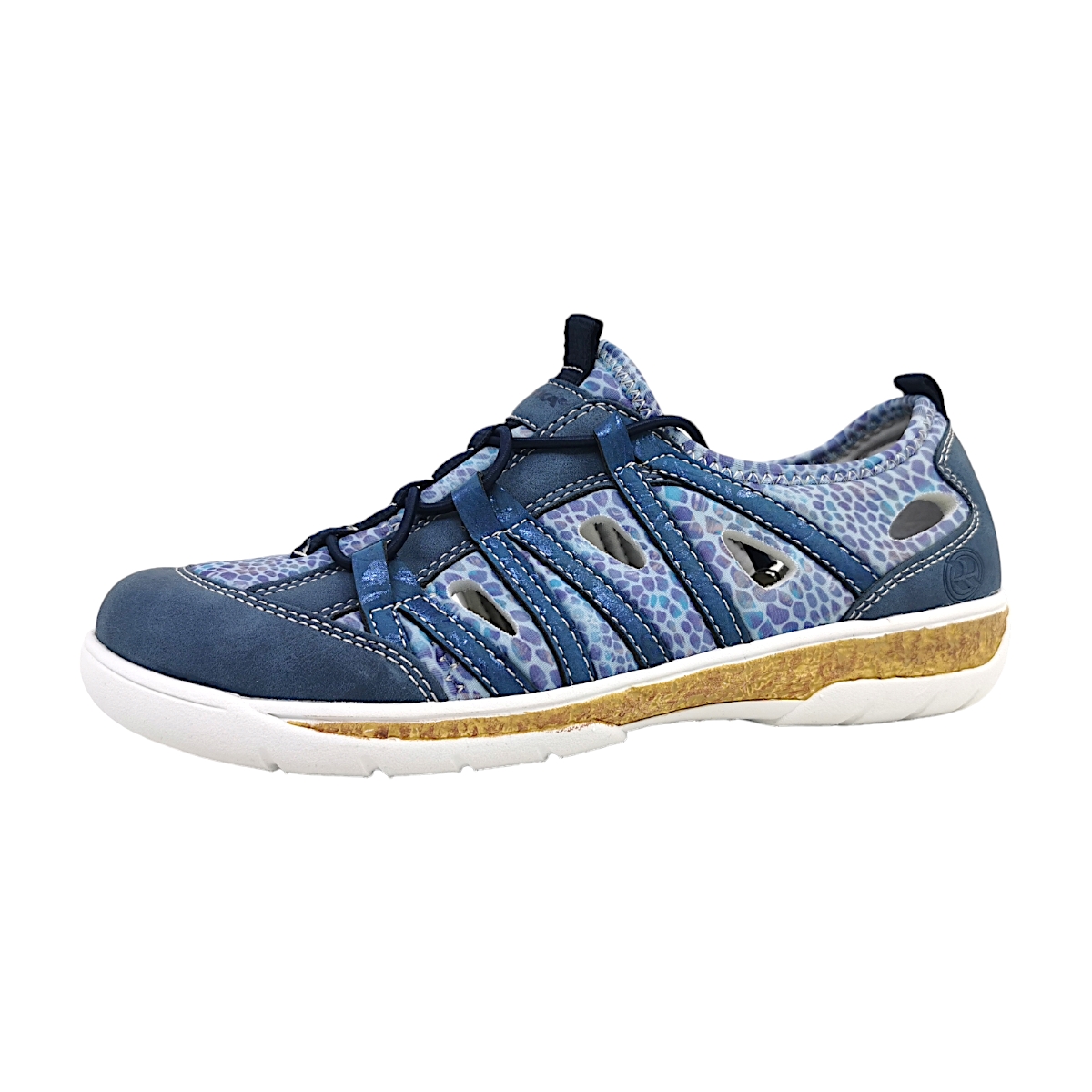 Romika Damenschuhe Halbschuhe Slipper Blau Freizeit