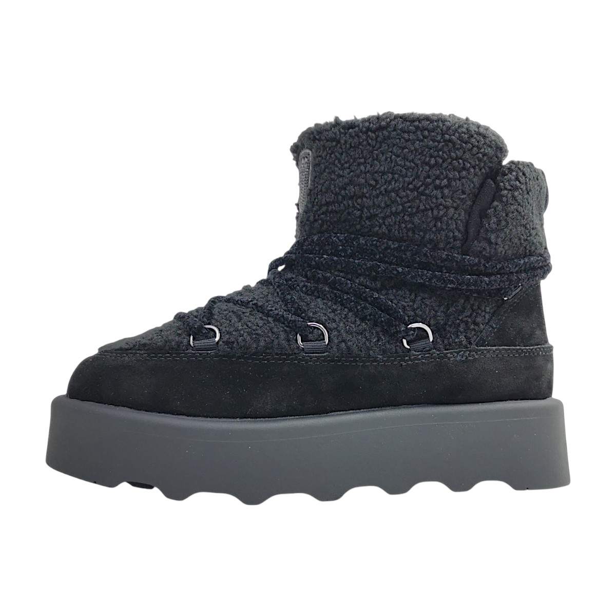 Blauer USA Damenschuhe Gefüttert Winterstiefel Schwarz Freizeit