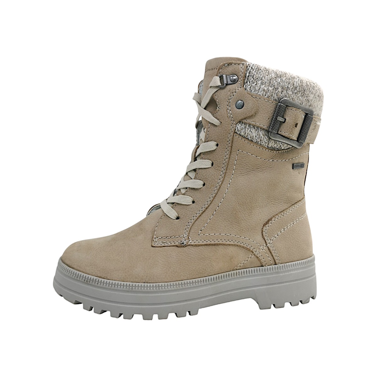 Tamaris Comfort Damenschuhe Schnürer Stiefel Beige Freizeit