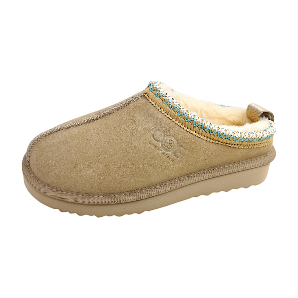 OOG Damenschuhe Hausschuhe Beige Freizeit (Gr. 1:38)