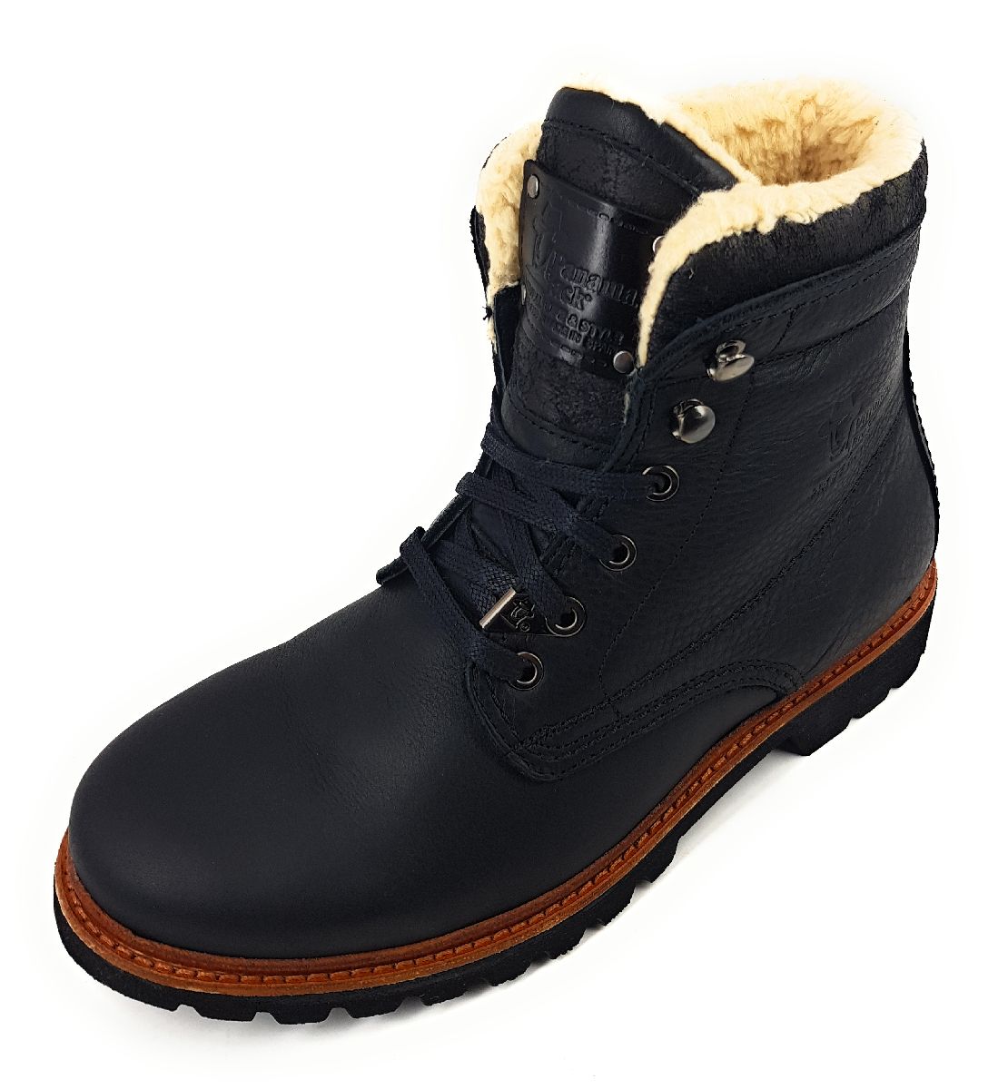 Panama Jack Herrenschuhe Stiefel Schnürer Schwarz Freizeit (black, Größe 46 EU)