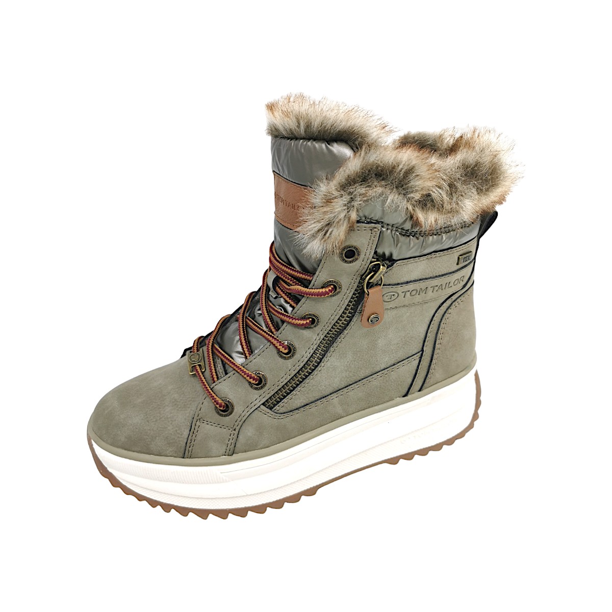 Tom Tailor Damenschuhe Schnürstiefel Mehrfarbig Freizeit