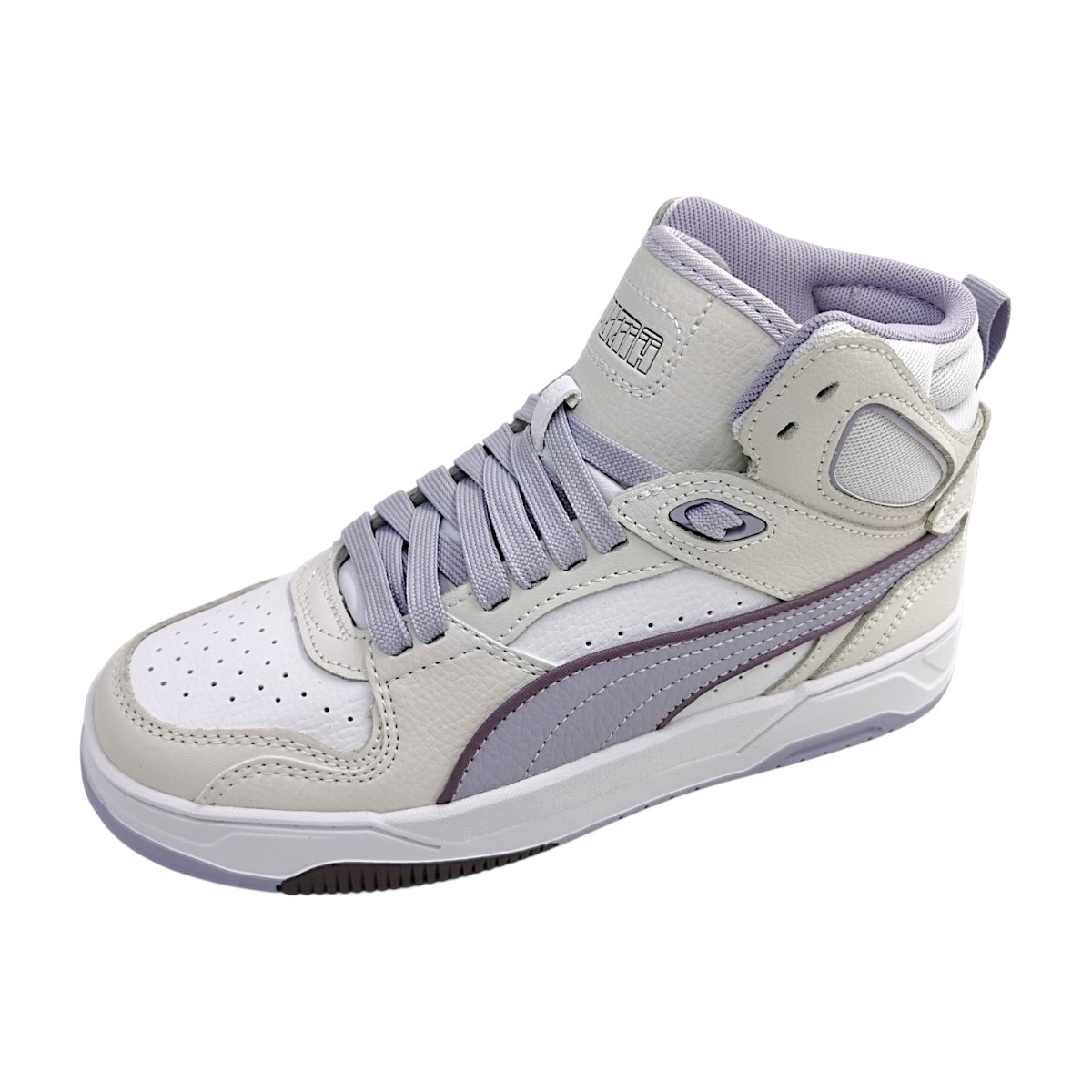 Puma RDB Brak Mid Damenschuhe Schnürschuhe Sportive Sneaker high Weiß Freizeit (feather gray-lilac wht 11, Gr. 2:4.5)