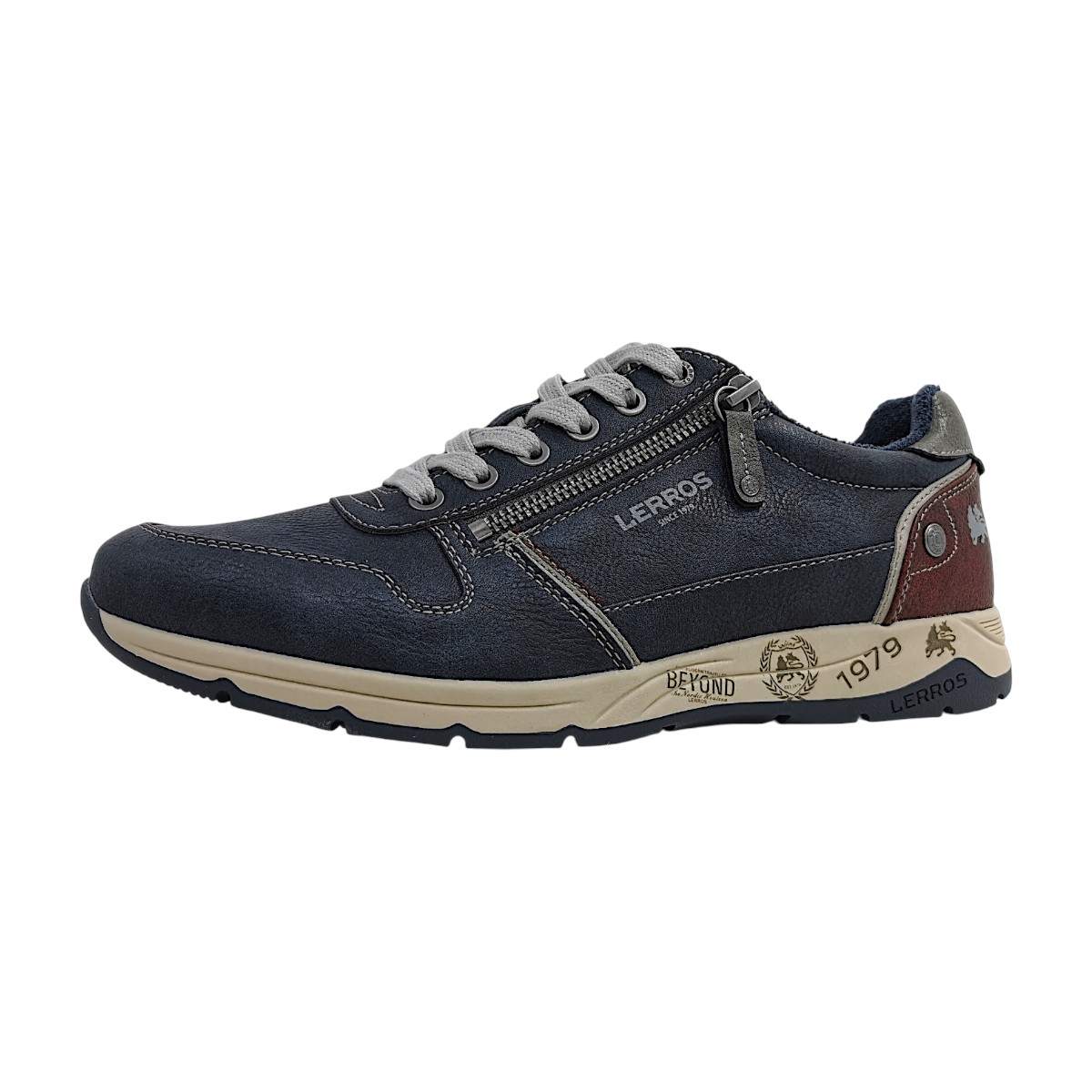 Lerros Herrenschuhe Schnürschuhe Blau Freizeit