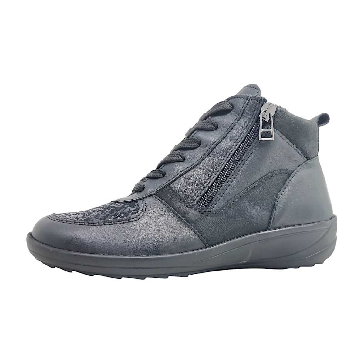 Aco Nani 29 Damenschuhe Schnürstiefel Schwarz Freizeit