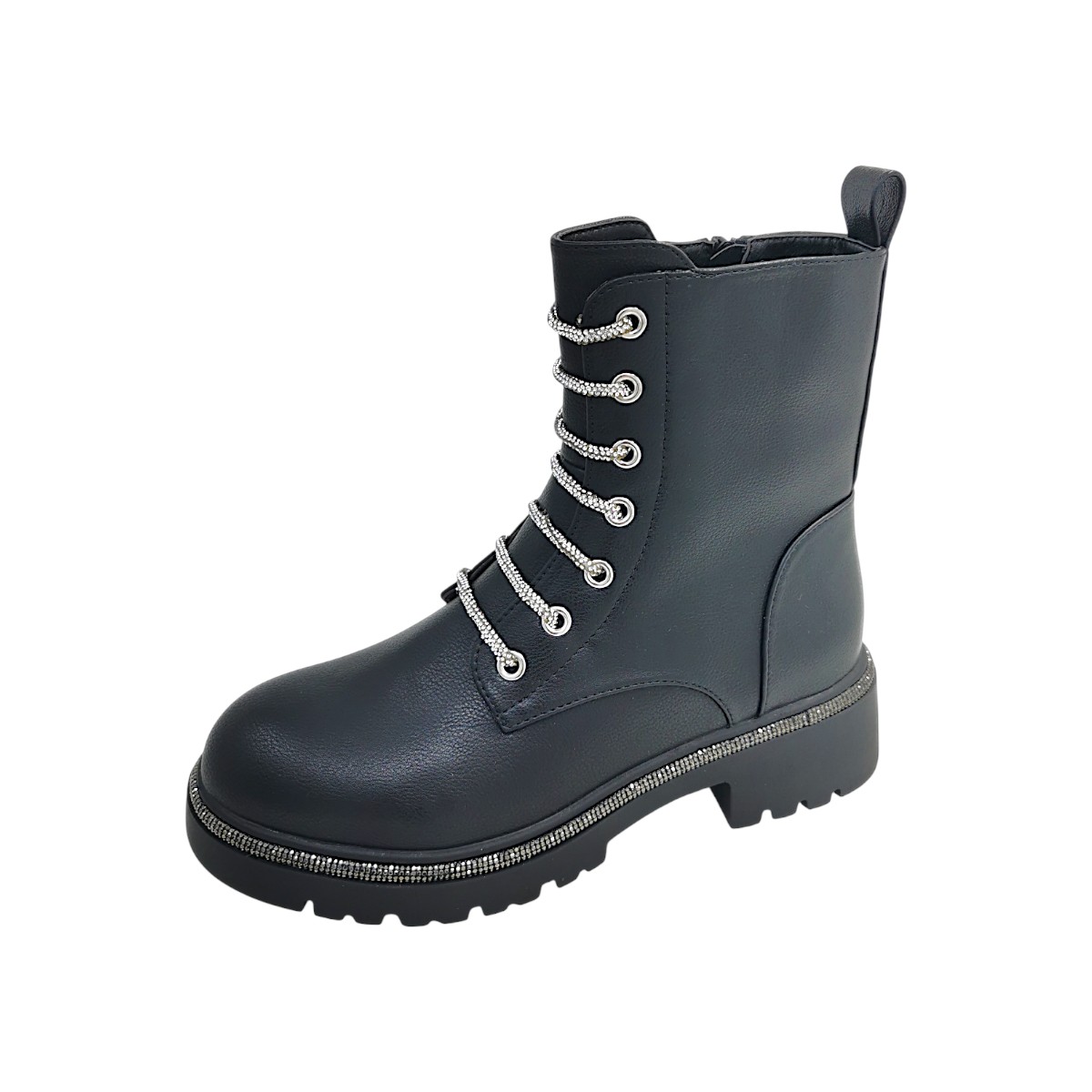 2 Go Fashion Damenschuhe Schnürstiefel Schwarz Freizeit (schwarz 981, Größe 42 EU)