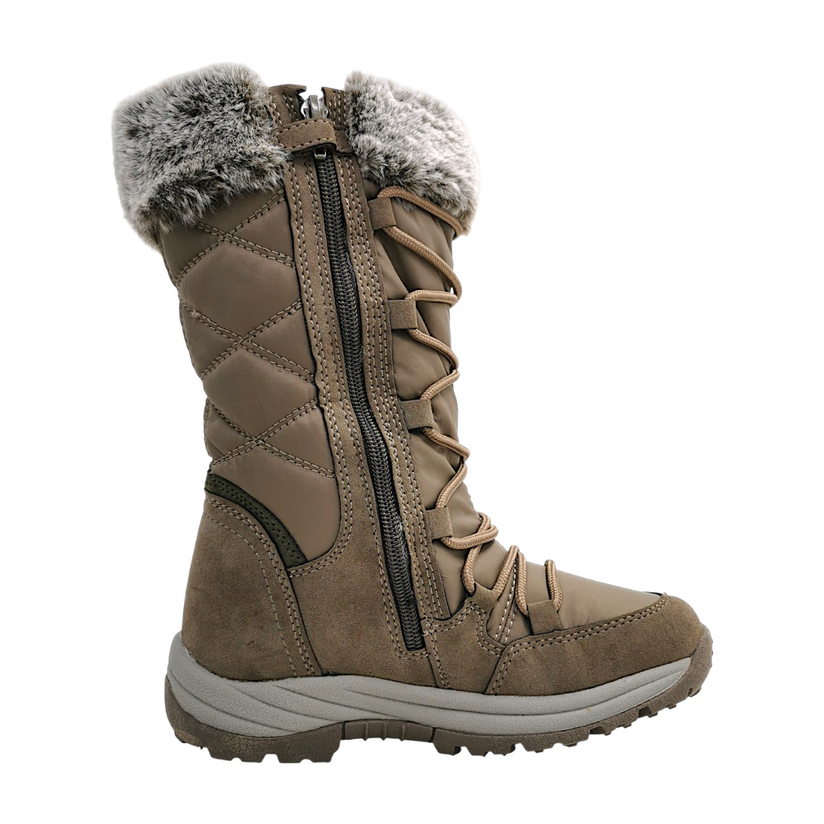 S.Cool Kinderschuhe Mädchen Winterstiefel Braun Freizeit (erde 308, Größe 34 EU)
