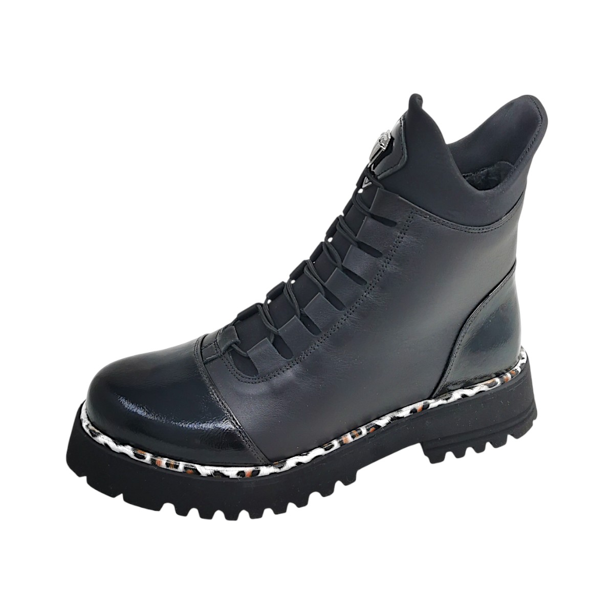 2 Go Fashion Damenschuhe Schnürstiefel Schwarz Freizeit (schwarz 9, Größe 36 EU)