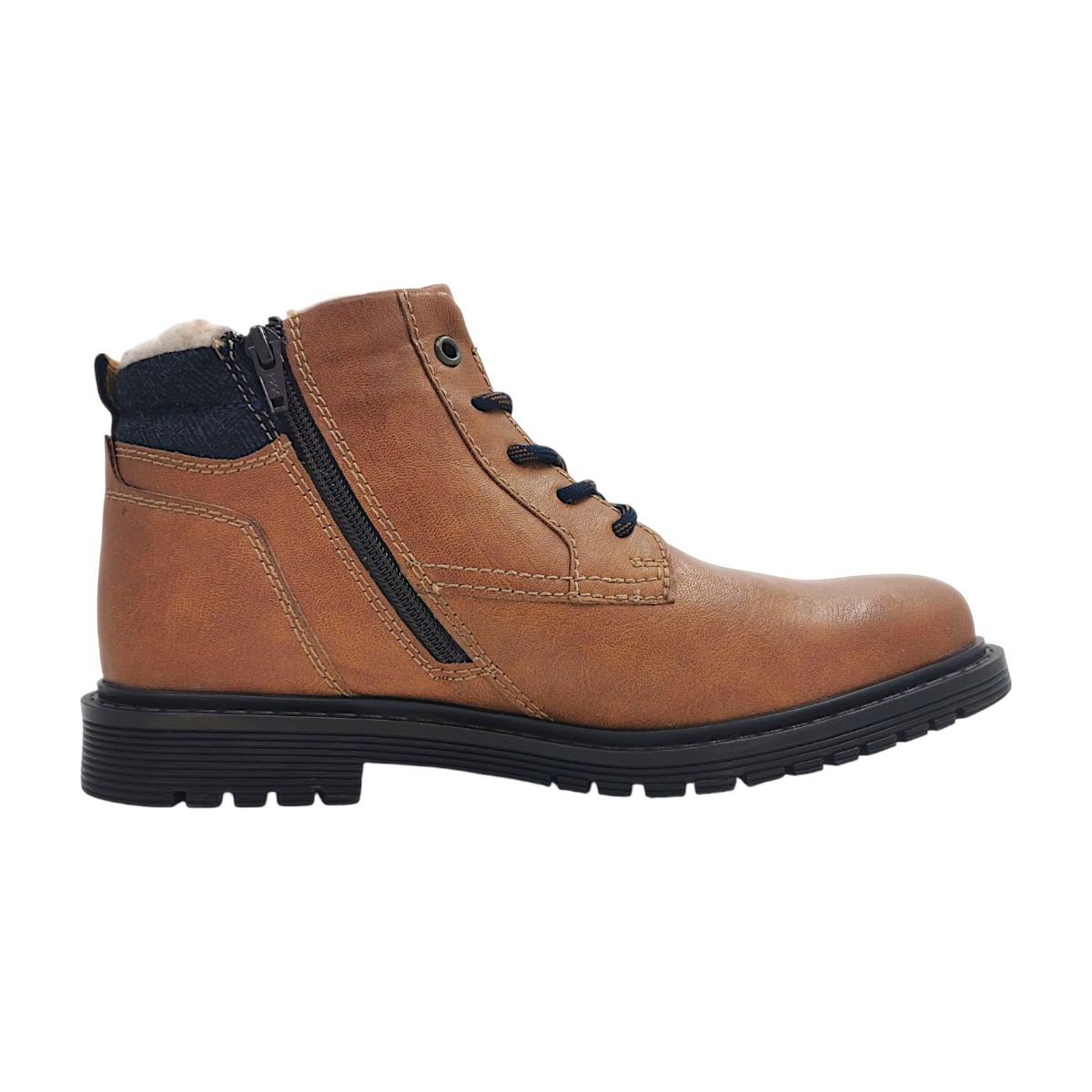 Bugatti Veda Evo Herrenschuhe Stiefel Warmfutter Boots Braun Freizeit (cognac 6300, Gr. 1:44)