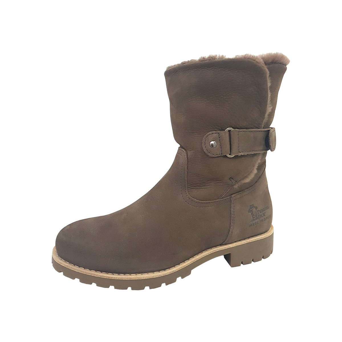 Panama Jack Damenschuhe Stiefel Gefüttert Braun Freizeit
