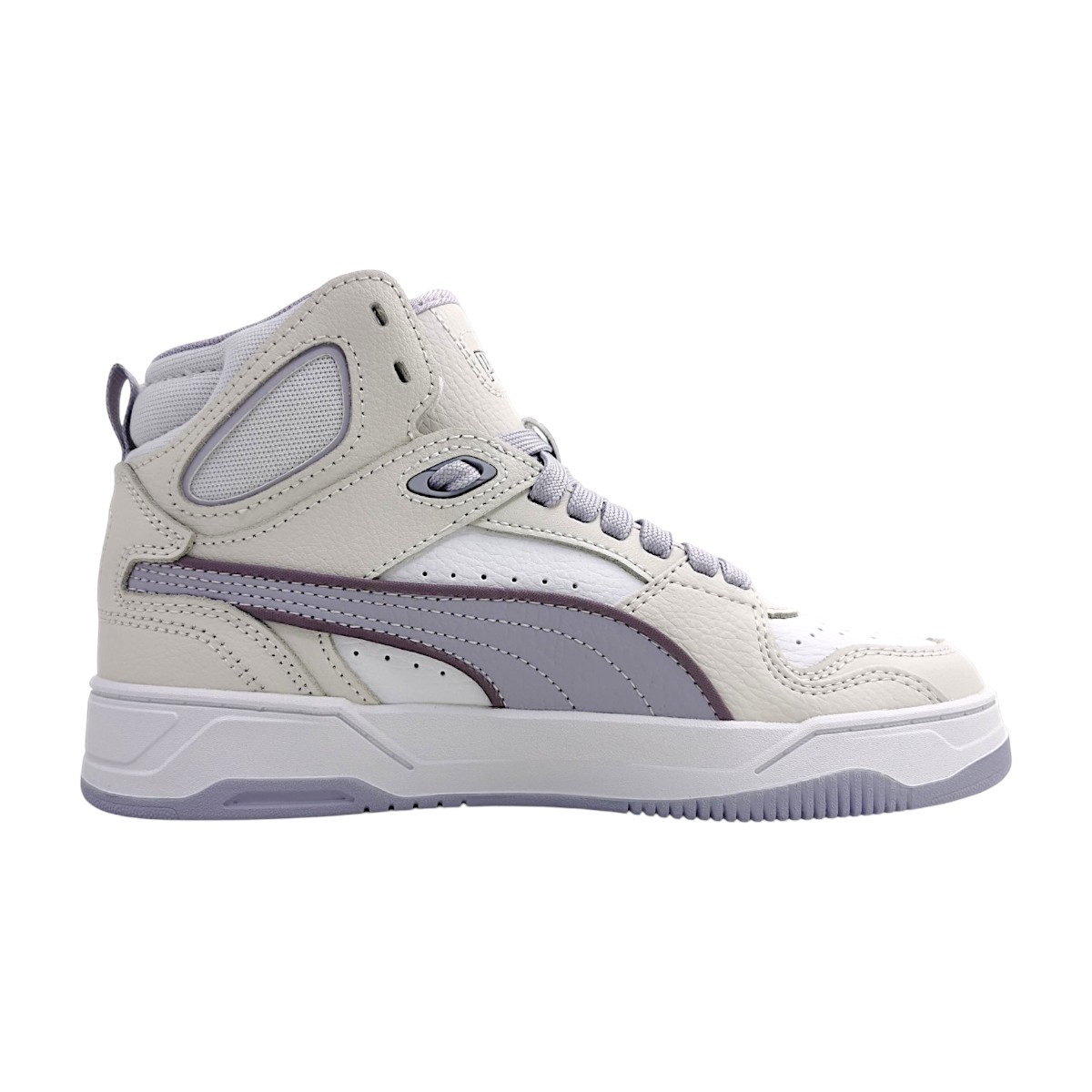 Puma RDB Brak Mid Damenschuhe Schnürschuhe Sportive Sneaker high Weiß Freizeit (feather gray-lilac wht 11, Gr. 2:4.5)