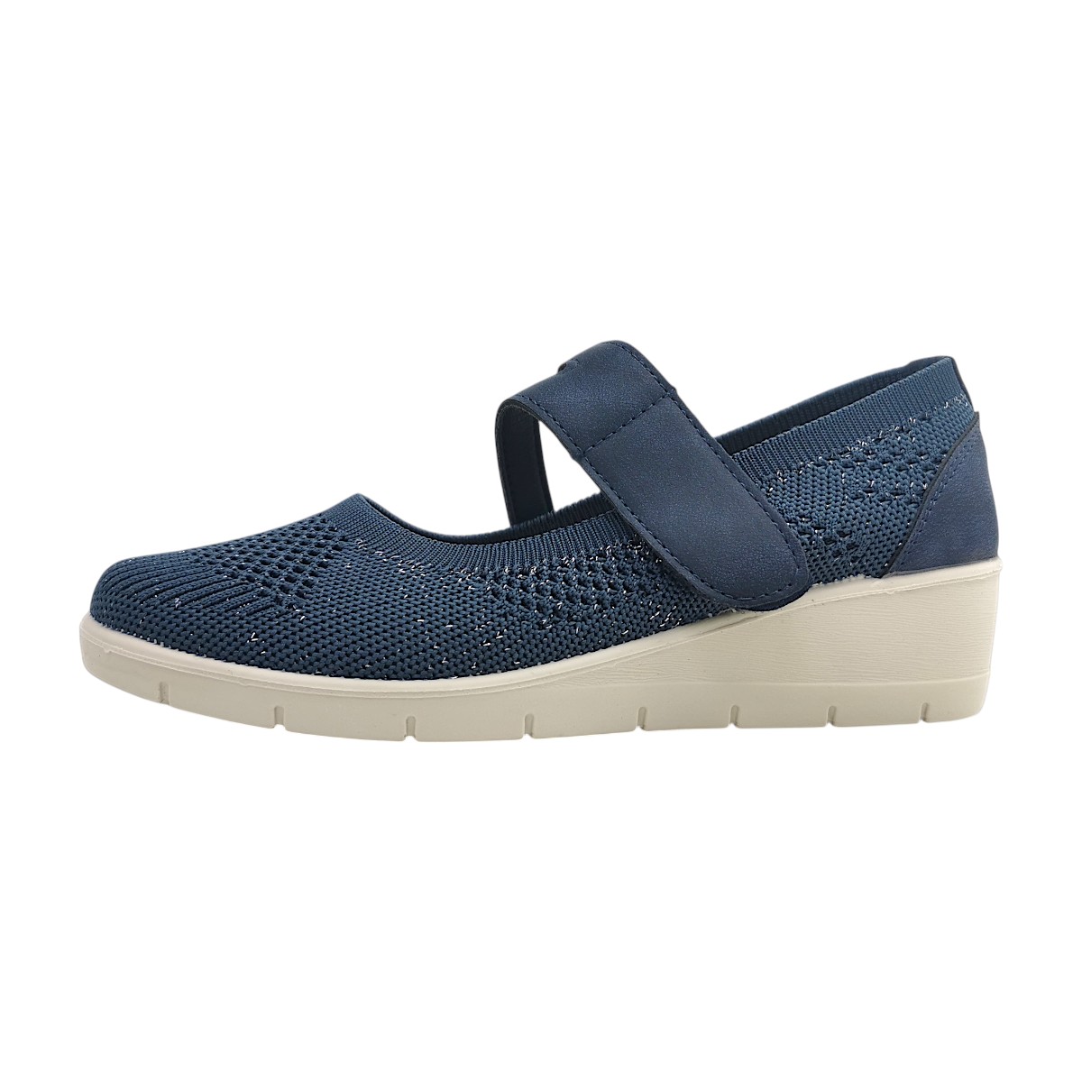 Becker Damenschuhe Halbschuhe Slipper Ballerina Blau Freizeit