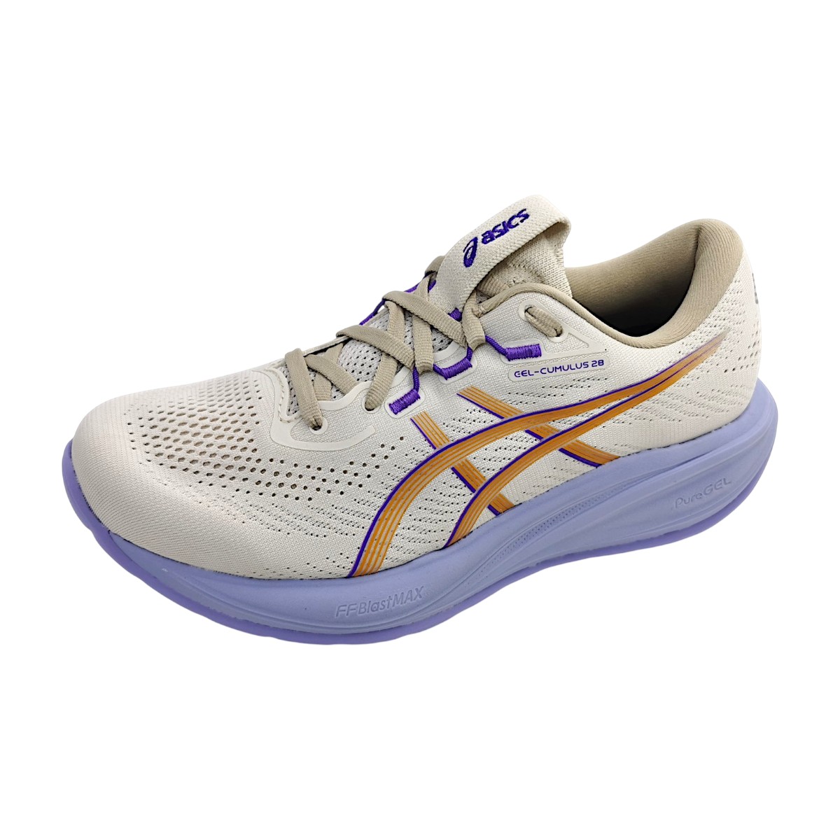 Asics Gel-Cumulus 28 Sportschuhe Damen Laufschuhe Beige Sport (oatmeal/fresh air 250, Größe 38.5 EU)