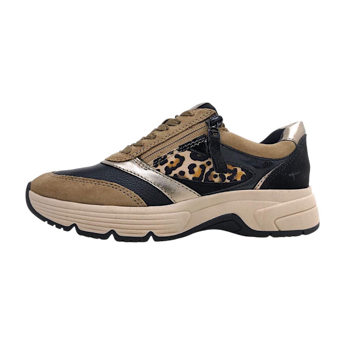 Tamaris Comfort Damenschuhe Schnürschuhe Sportive Braun Freizeit