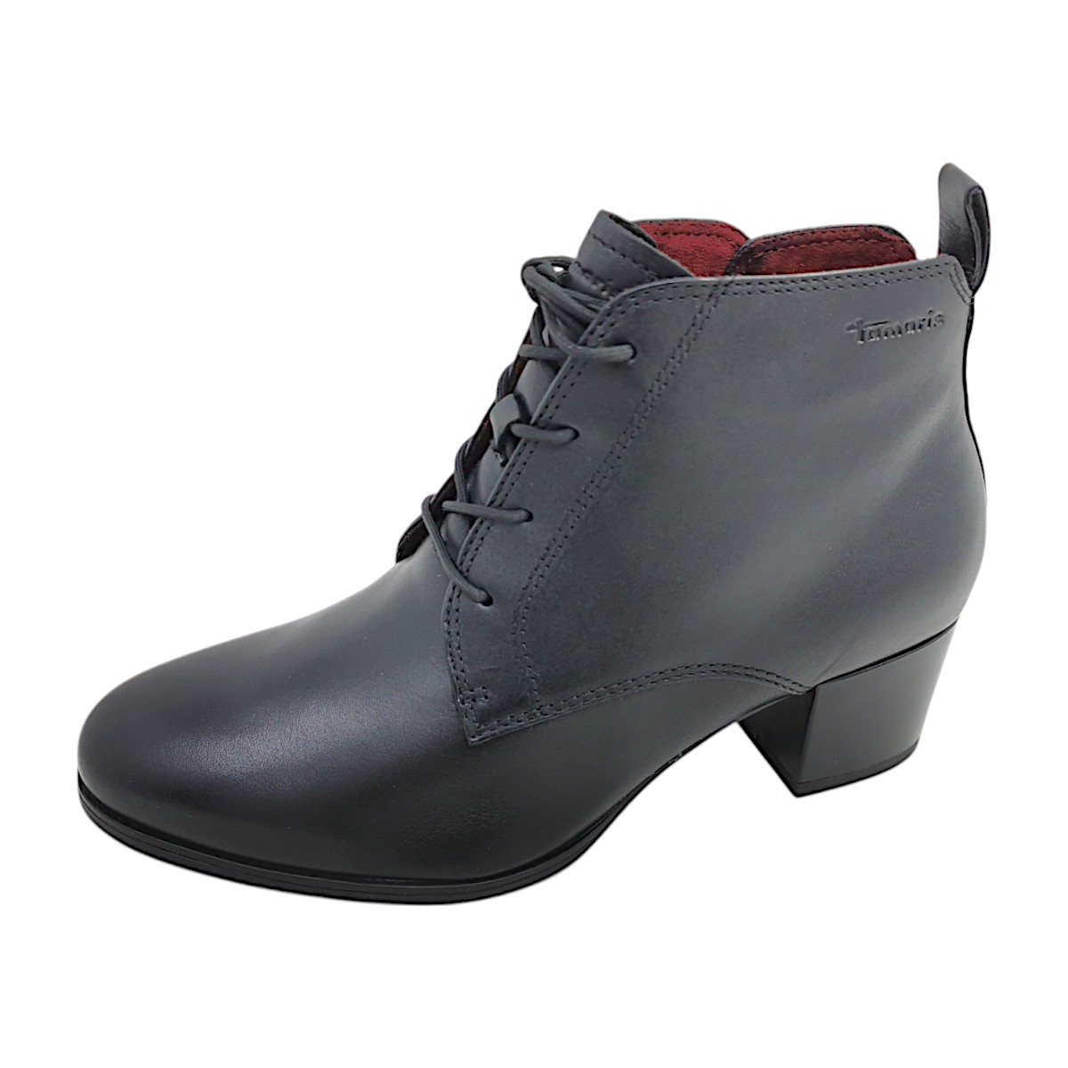 Tamaris Damenschuhe Stiefeletten Schnürer Schwarz Freizeit (001 black, Größe 37 EU)