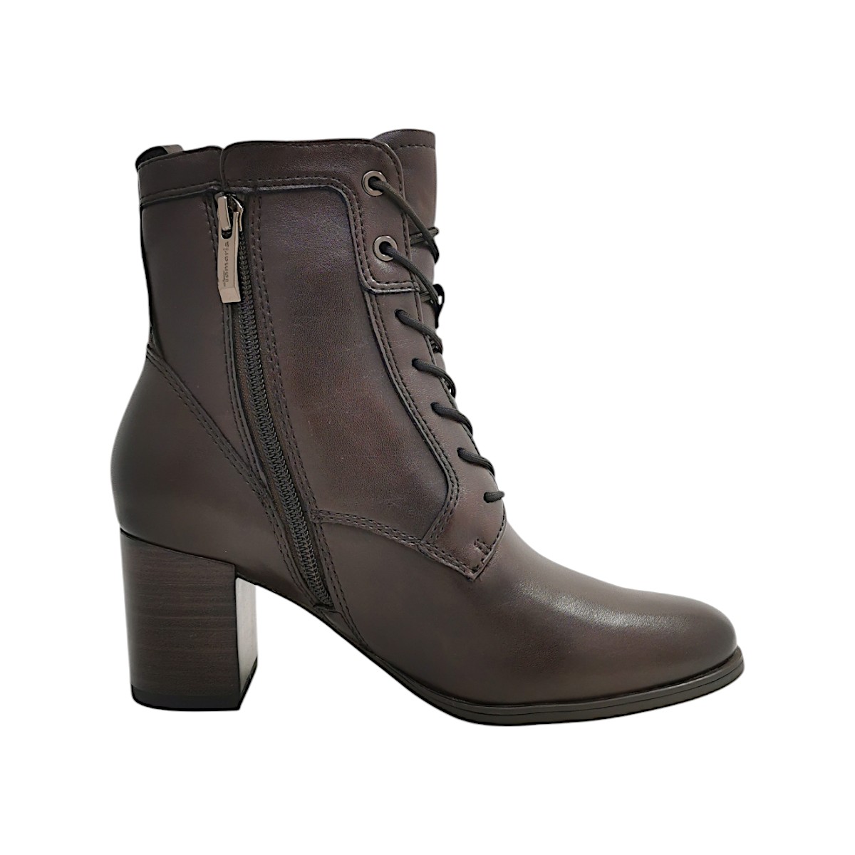 Tamaris Damenschuhe Stiefel Reißverschluss Stiefelette Braun Freizeit (304 mocca, Größe 36 EU)