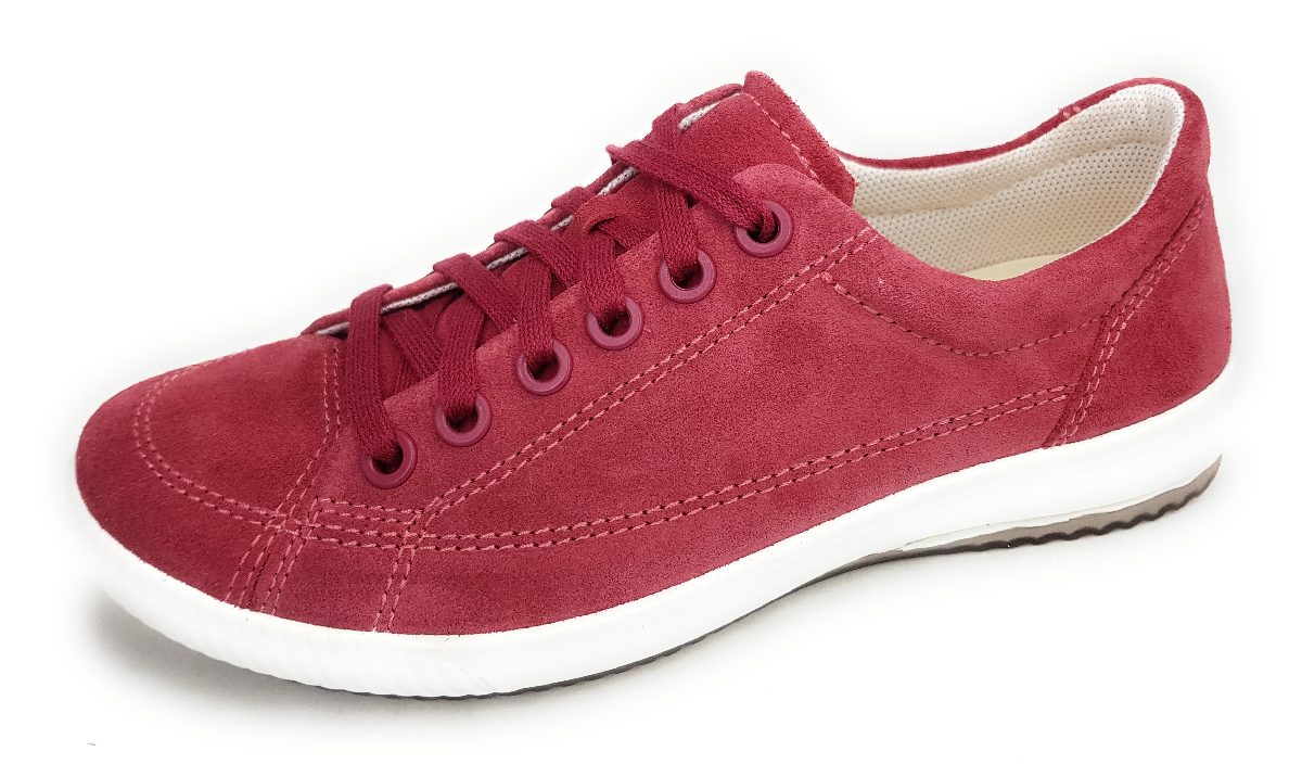 Legero Damenschuhe Schnürschuhe Sportive Sneaker low Rosa Freizeit (5550 Rasberry, Größe 42 EU)