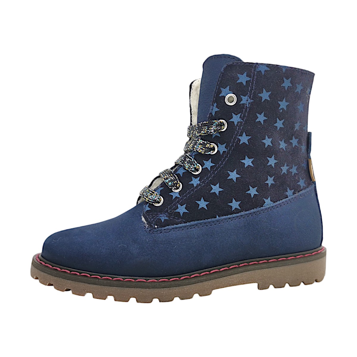 Micio Var 1 Kinderschuhe Mädchen Schnürstiefel Blau Freizeit