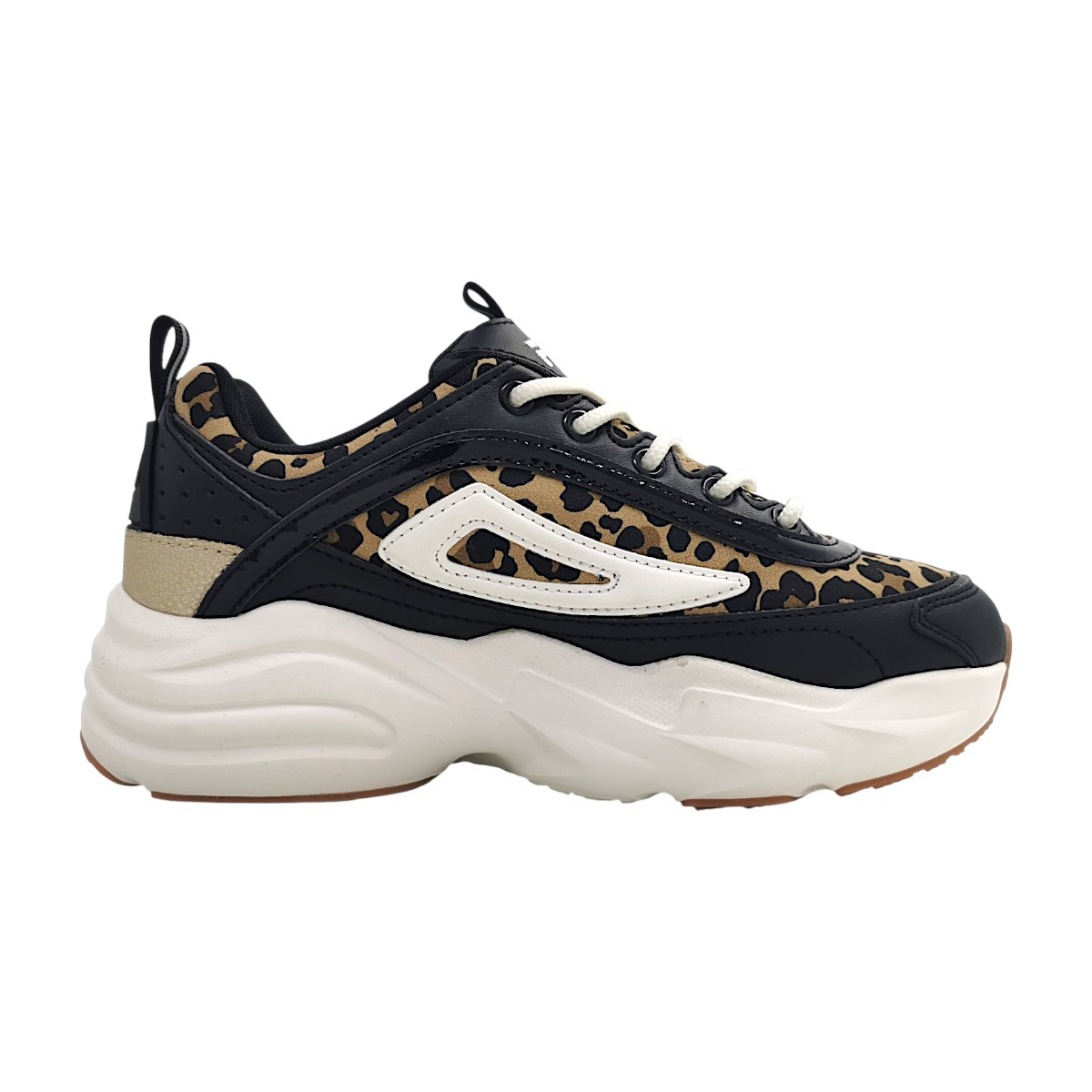 Fila Skye ZP A Damenschuhe Schnürschuhe Sportive Sportschuh Schwarz Freizeit (schwarz/leo 83152, Größe 37 EU)