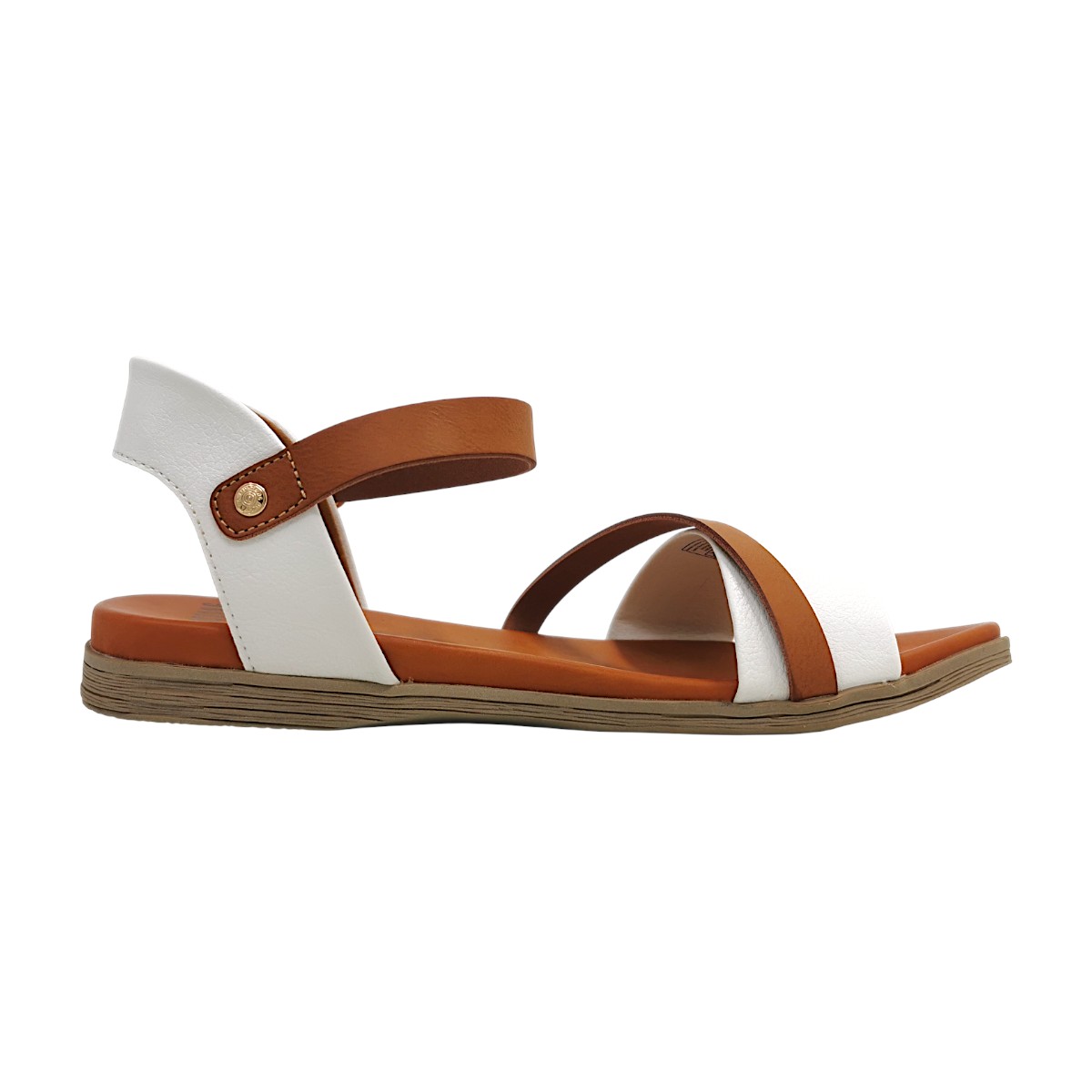 Mustang Damenschuhe Sandalen Flach Weiß Freizeit (white 00002, Gr. 1:38)