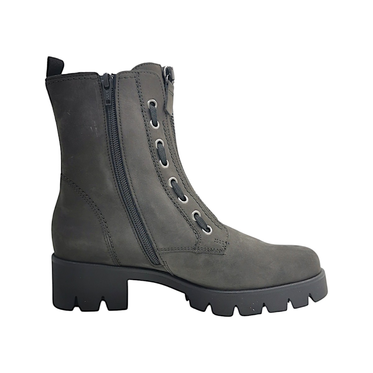 Gabor Damenschuhe Stiefeletten Reißverschluss Stiefel Grau Freizeit (pepper 19, Größe 39 EU)