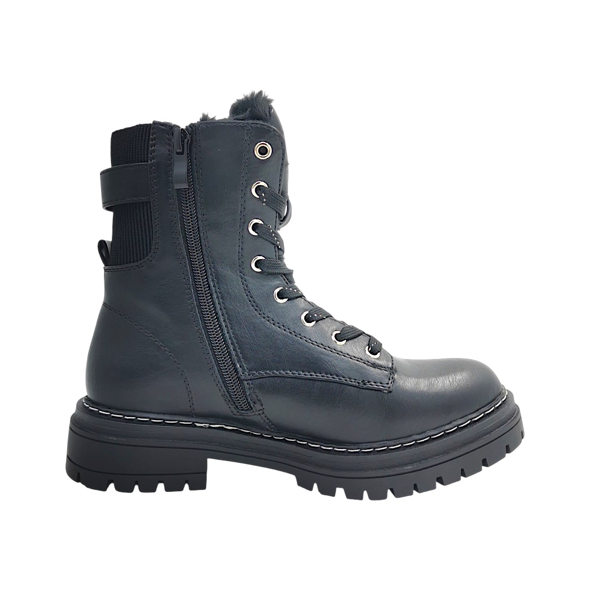 2 Go Fashion Damenschuhe Schnürstiefel Schwarz Freizeit (schwarz, Größe 37 EU)