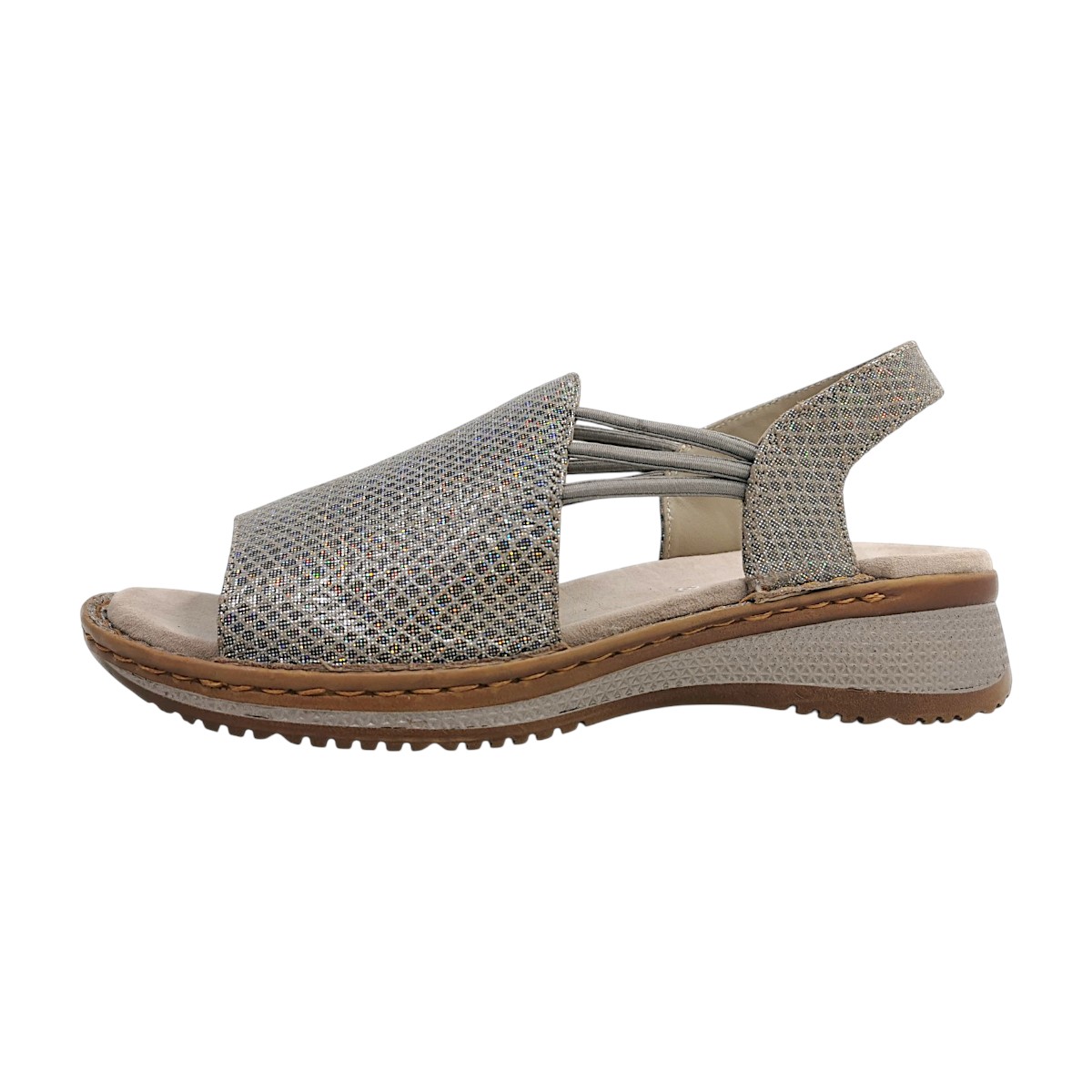 Ara Damenschuhe Sandalen Hoch Metallic Freizeit