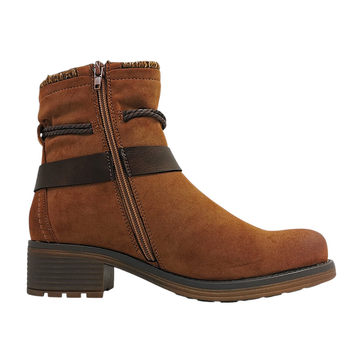 Becker Damenschuhe Stiefel Reißverschluss Braun Freizeit (Braun, Größe 39 EU)