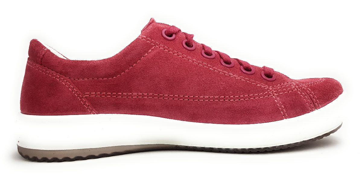 Legero Damenschuhe Schnürschuhe Sportive Sneaker low Rosa Freizeit (5550 Rasberry, Größe 42 EU)