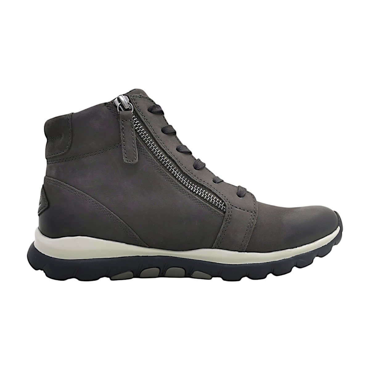 Gabor Comfort Damenschuhe Stiefeletten Schnürer Schnürstiefel Grau Freizeit (dark grey 39, Größe 37.5 EU)