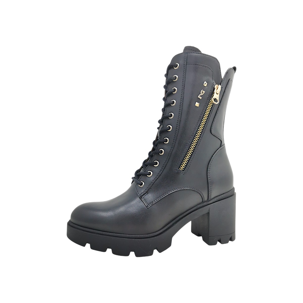 Nero Giardini Damenschuhe Schnürstiefelette Schwarz Freizeit
