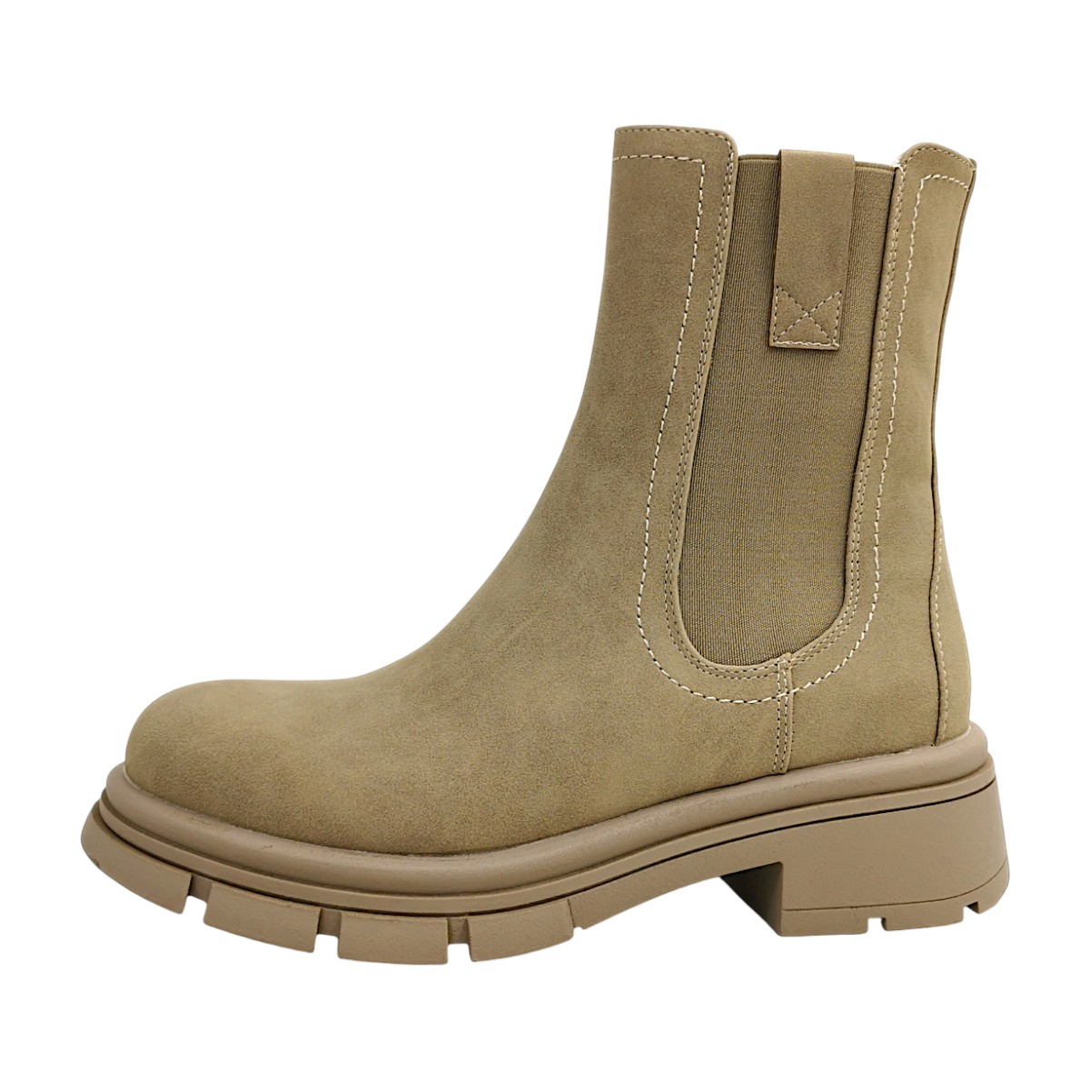 Damenschuhe Stiefel Beige Freizeit (Beige, Größe 36 EU)