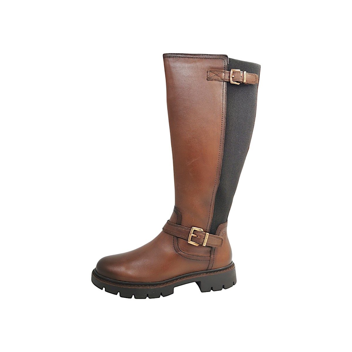 Tamaris Comfort Damenschuhe Reißverschluss Schaftstiefel Braun Freizeit