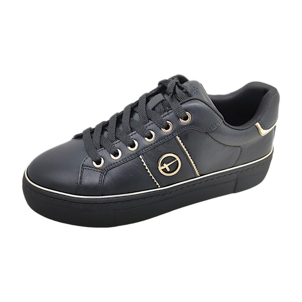 Tamaris Damenschuhe Für lose Einlagen sportlicher Schnürer Schwarz (007 BLACK UNI, Größe 41 EU) Tamaris Damenschuhe Für lose Einlagen sportlicher Schnürer Schwarz (007 BLACK UNI, Größe 41 EU)