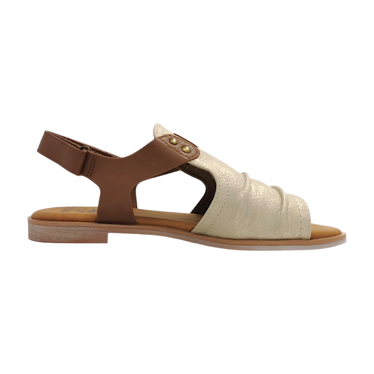 Mustang Damenschuhe Sandalette Beige Freizeit (marble, Gr. 1:37)
