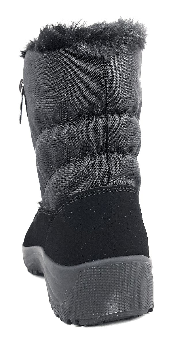 Skandia Damenschuhe Stiefel Gefüttert Boots Schwarz Freizeit