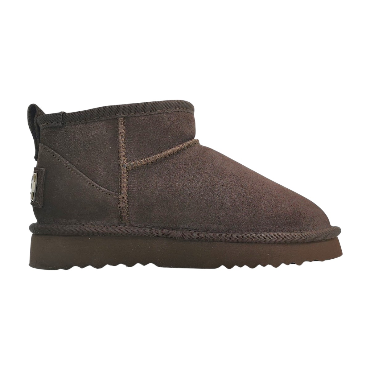 OOG Damenschuhe Stiefel Reißverschluss Schaftstiefel Braun Freizeit (mokka, Gr. 1:36)