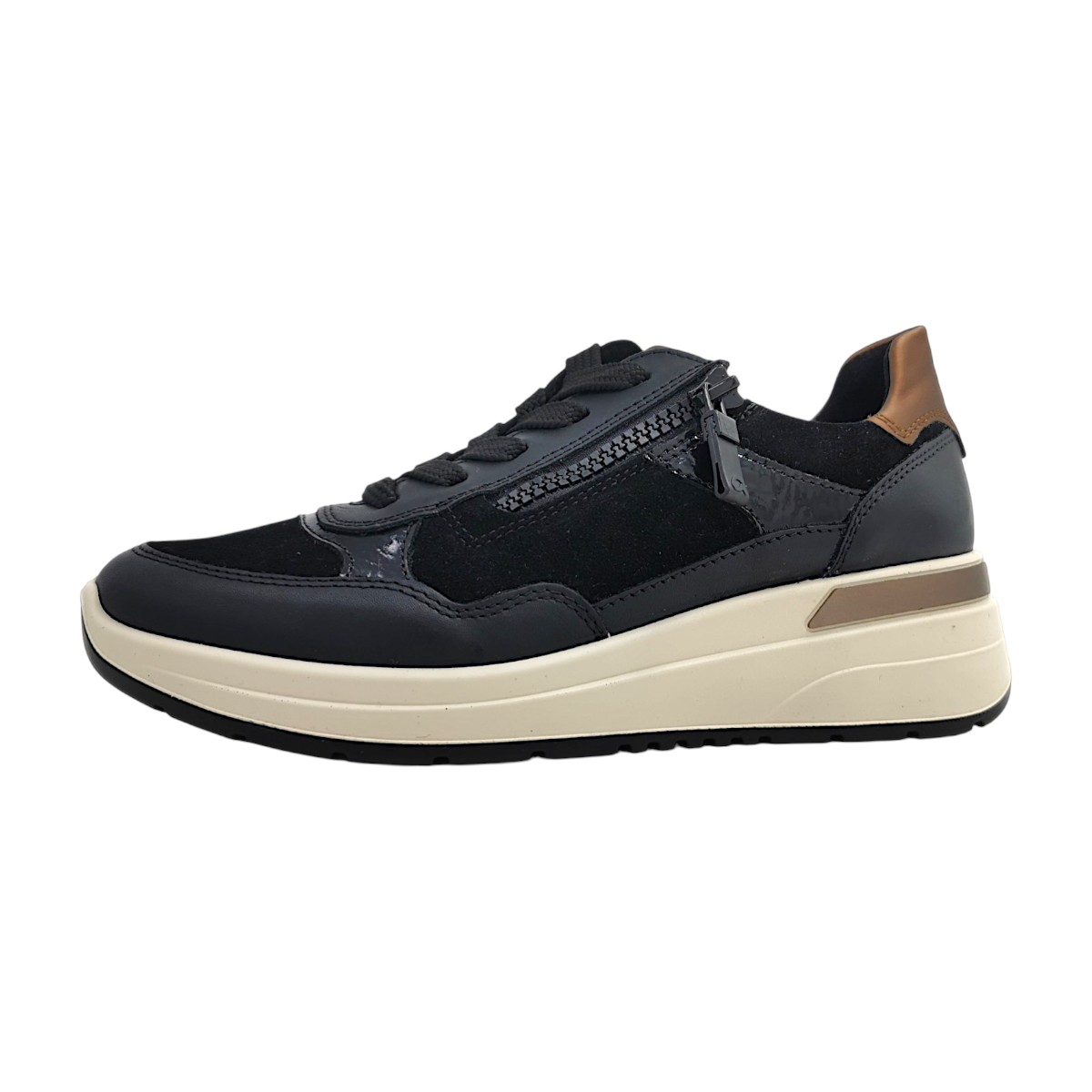 Ara Garda Damenschuhe Schnürschuhe Sportive sportlicher Schnürer Schwarz Freizeit