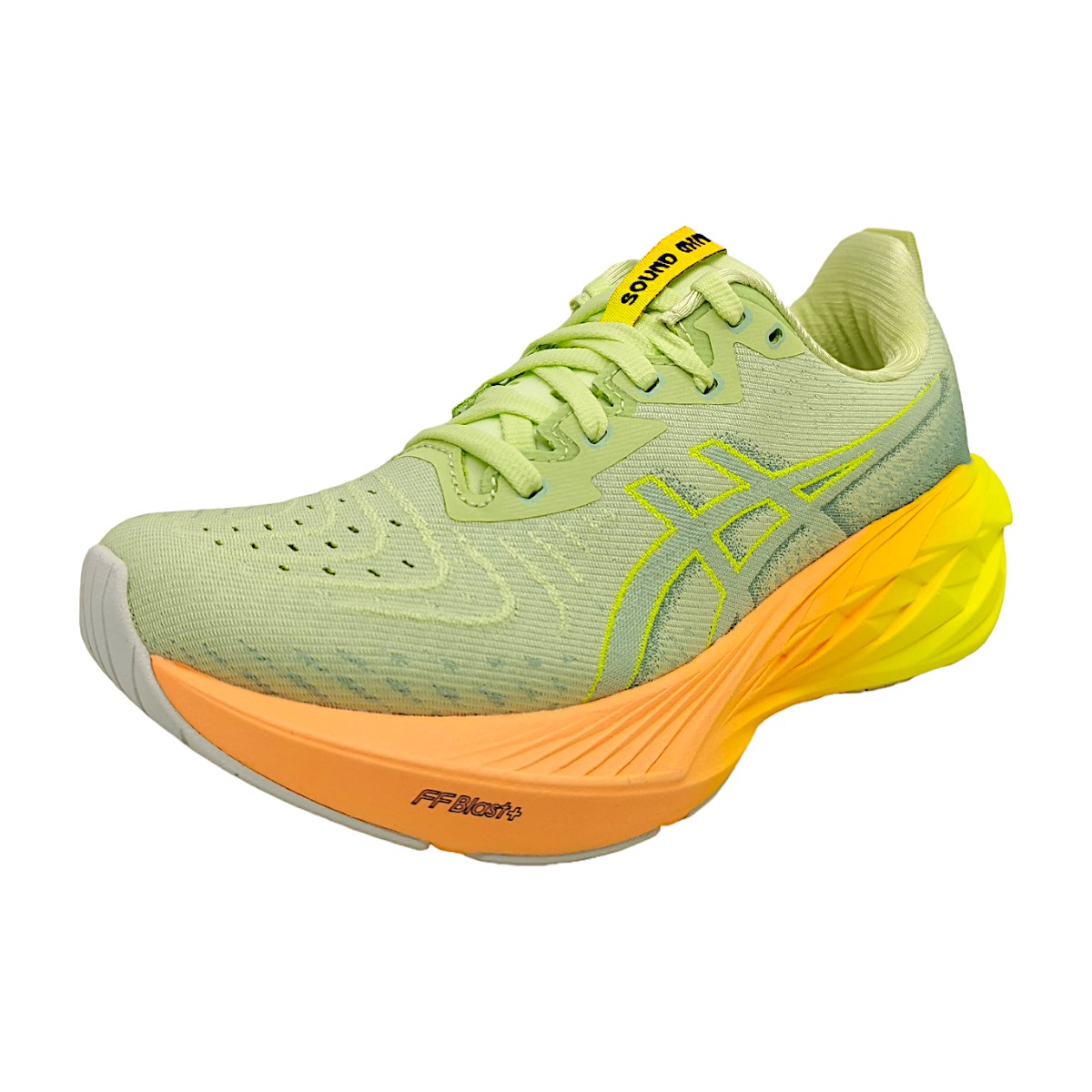 Asics Novablast 4 Paris 1012B751 Grün 750 cool matcha/Yellow