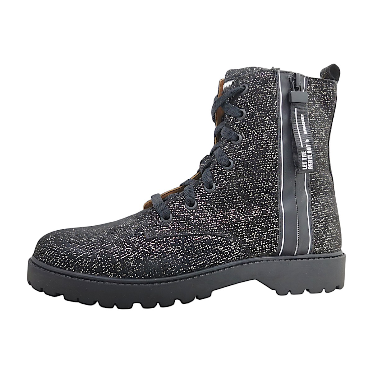 Braqeez Kinderschuhe Mädchen Stiefel Schwarz Freizeit