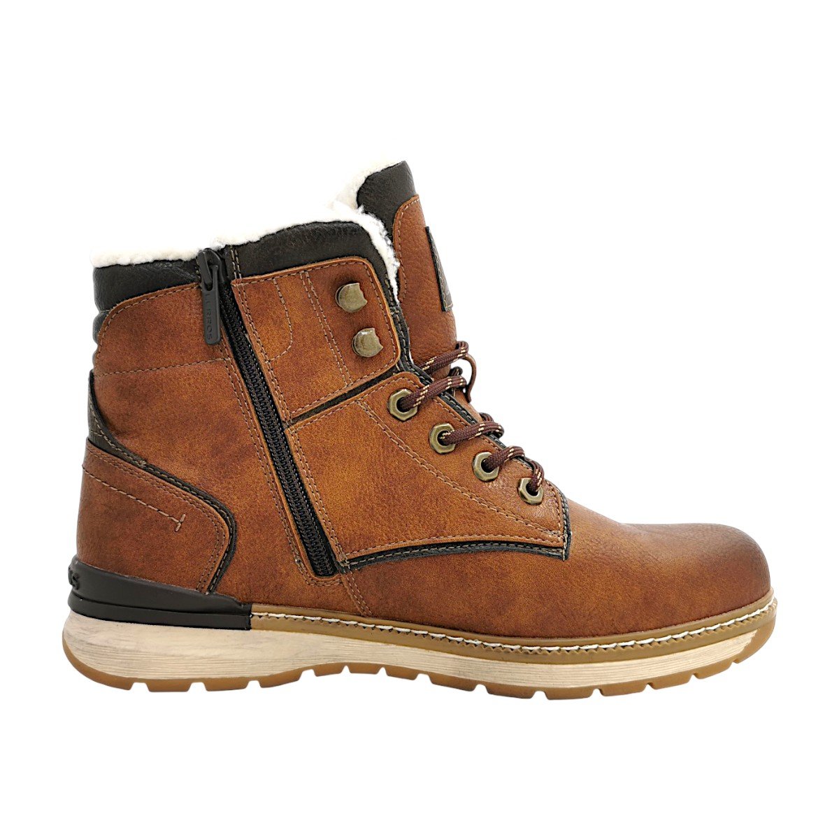 Lerros Herrenschuhe Warmfutter Schnürstiefel Braun Freizeit (cognac 307, Größe 41 EU)