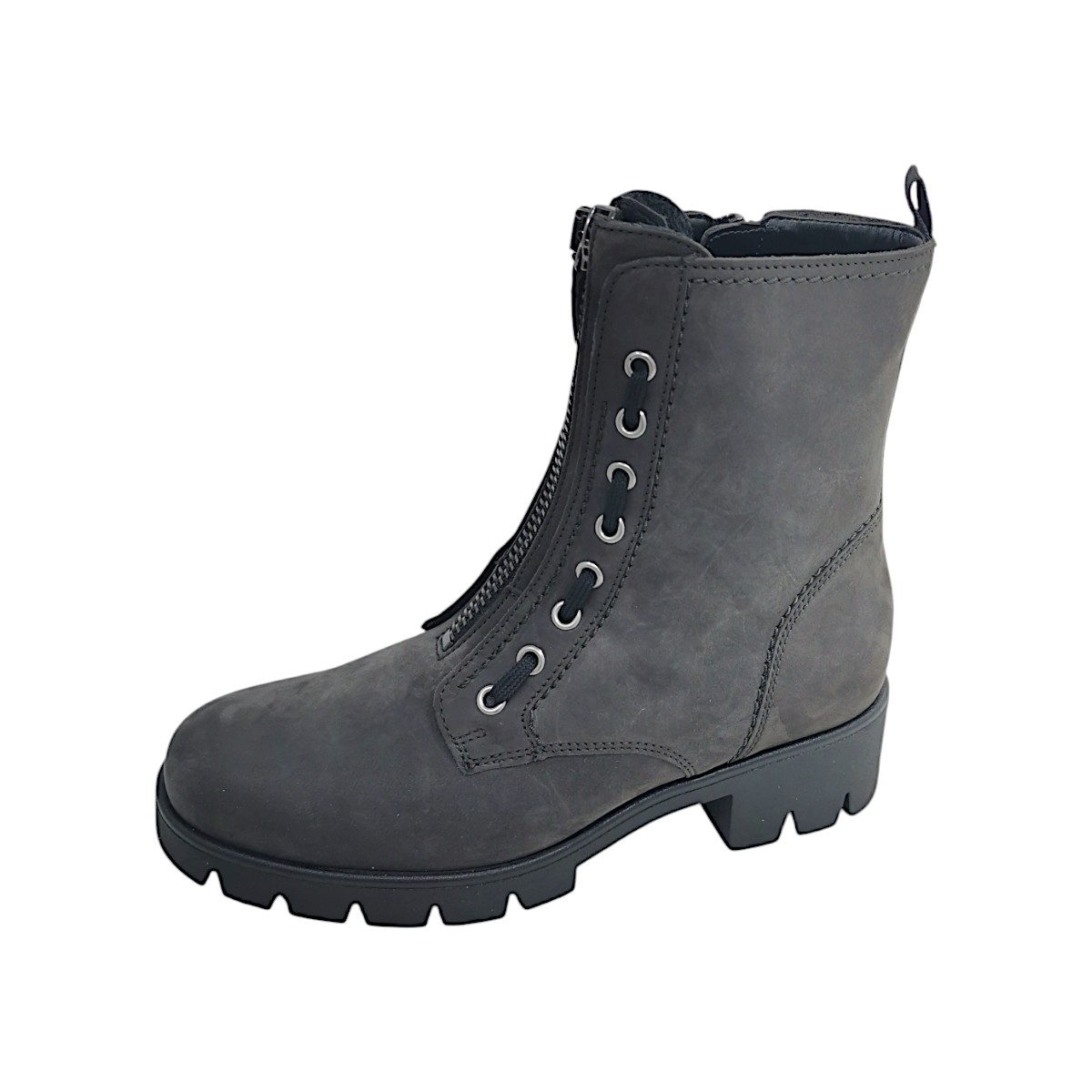 Gabor Damenschuhe Stiefeletten Reißverschluss Stiefel Grau Freizeit (pepper 19, Größe 39 EU)