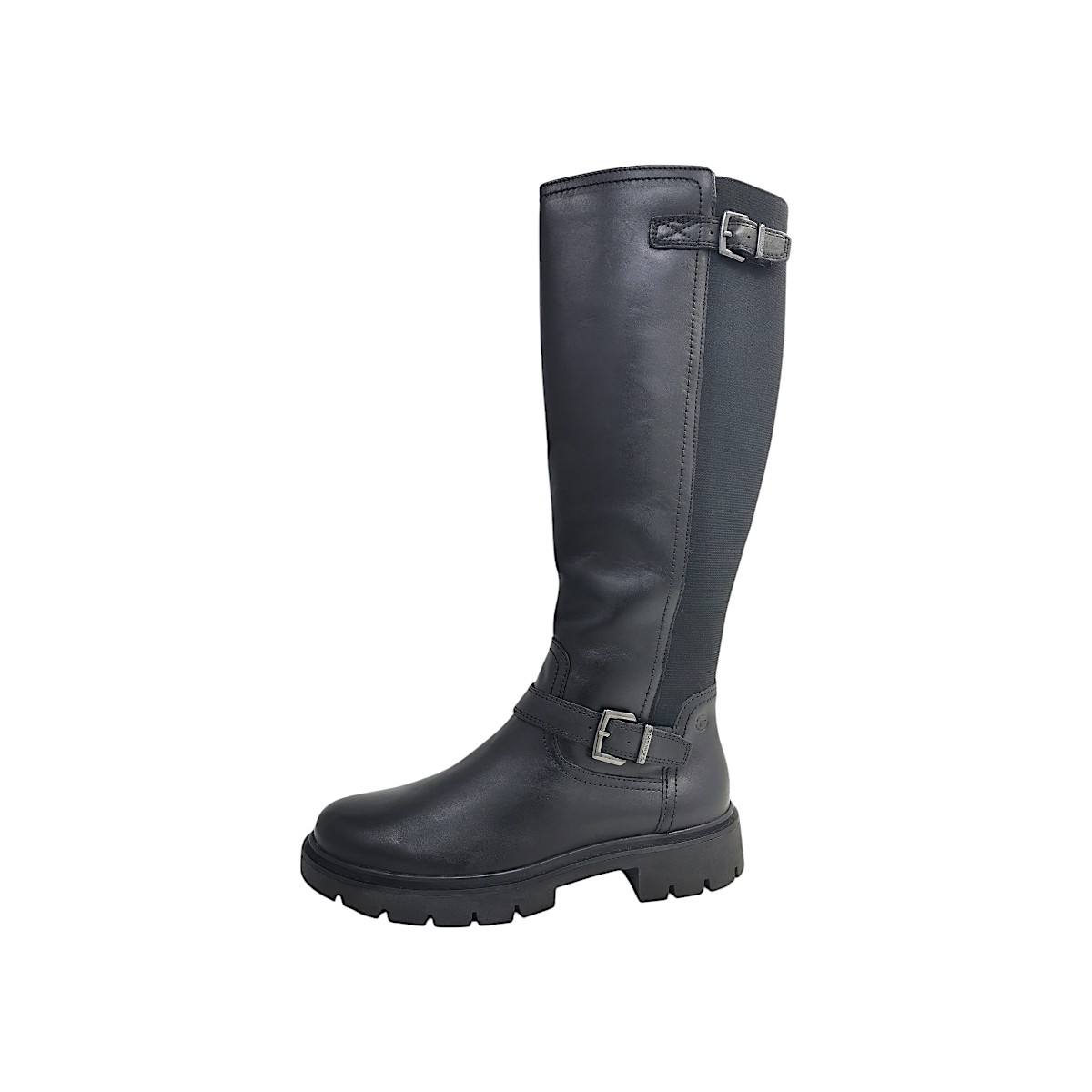 Tamaris Comfort Damenschuhe Reißverschluss Schaftstiefel Schwarz Freizeit
