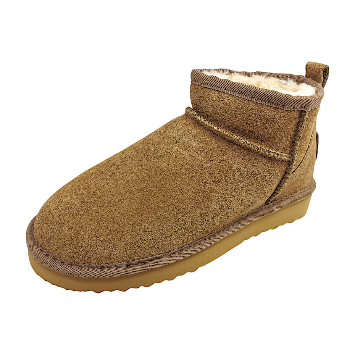 OOG Damenschuhe Stiefel Gefüttert Braun Freizeit (Khaki, Gr. 1:39)