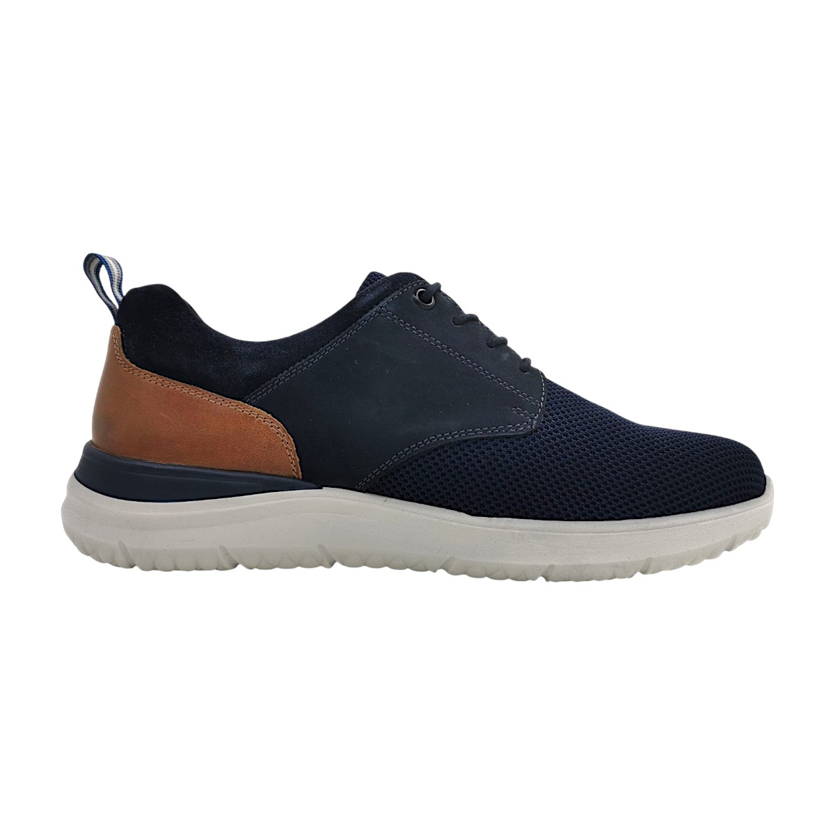 Josef Seibel Herrenschuhe Slipper sportlicher Schnürer Blau Freizeit (dunkelblau, Größe 45 EU)