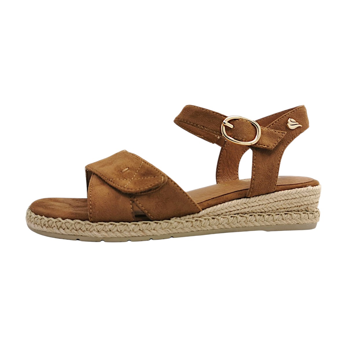Jana Damenschuhe Sandalen Hoch Sandalette Braun Freizeit