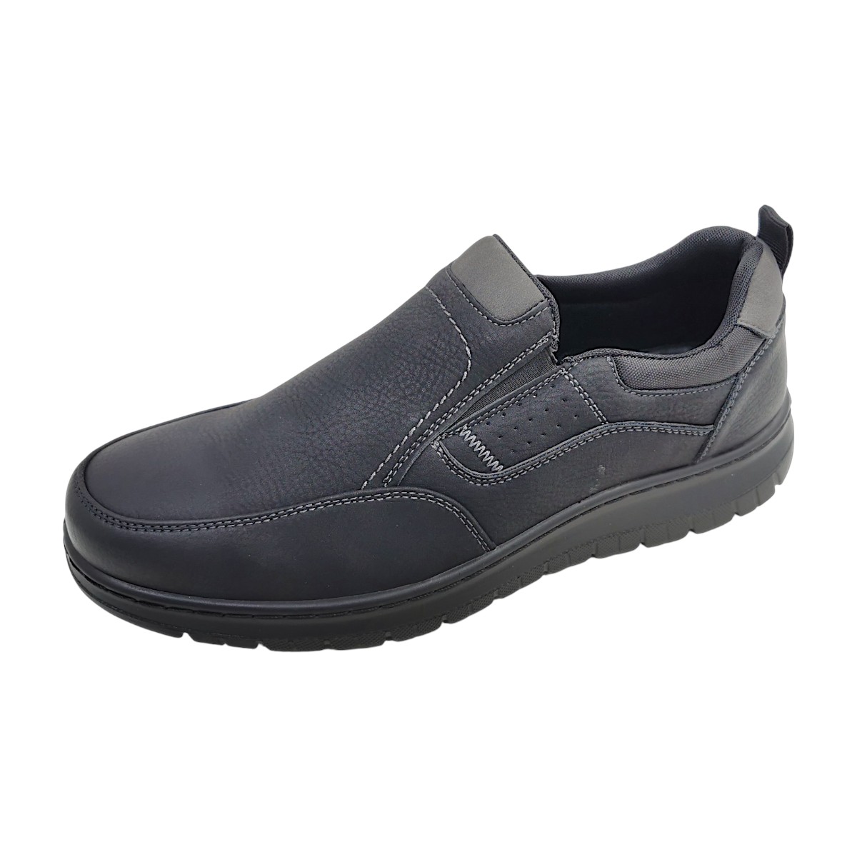 Becker Herrenschuhe Slipper Schwarz Freizeit (Schwarz, Größe 43 EU)