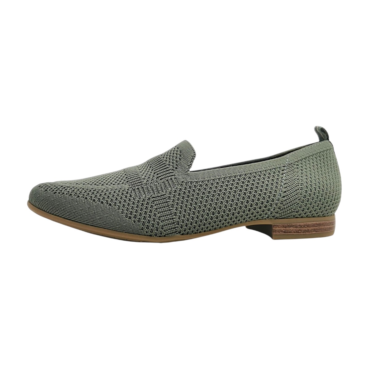 Jana Damenschuhe Halbschuhe Bequem Slipper Grün Freizeit